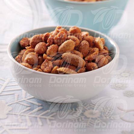 Roasted flavored unshelled peanuts 