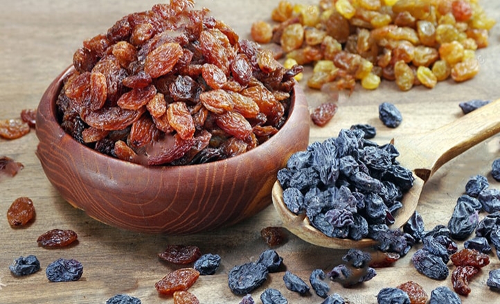 kinds of raisins