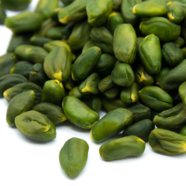 Consumption of green pistachio kernels